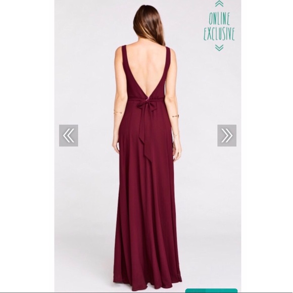 Show Me Your Mumu JENN MAXI DRESS ~ MERLOT CHIFFON - Picture 2 of 6